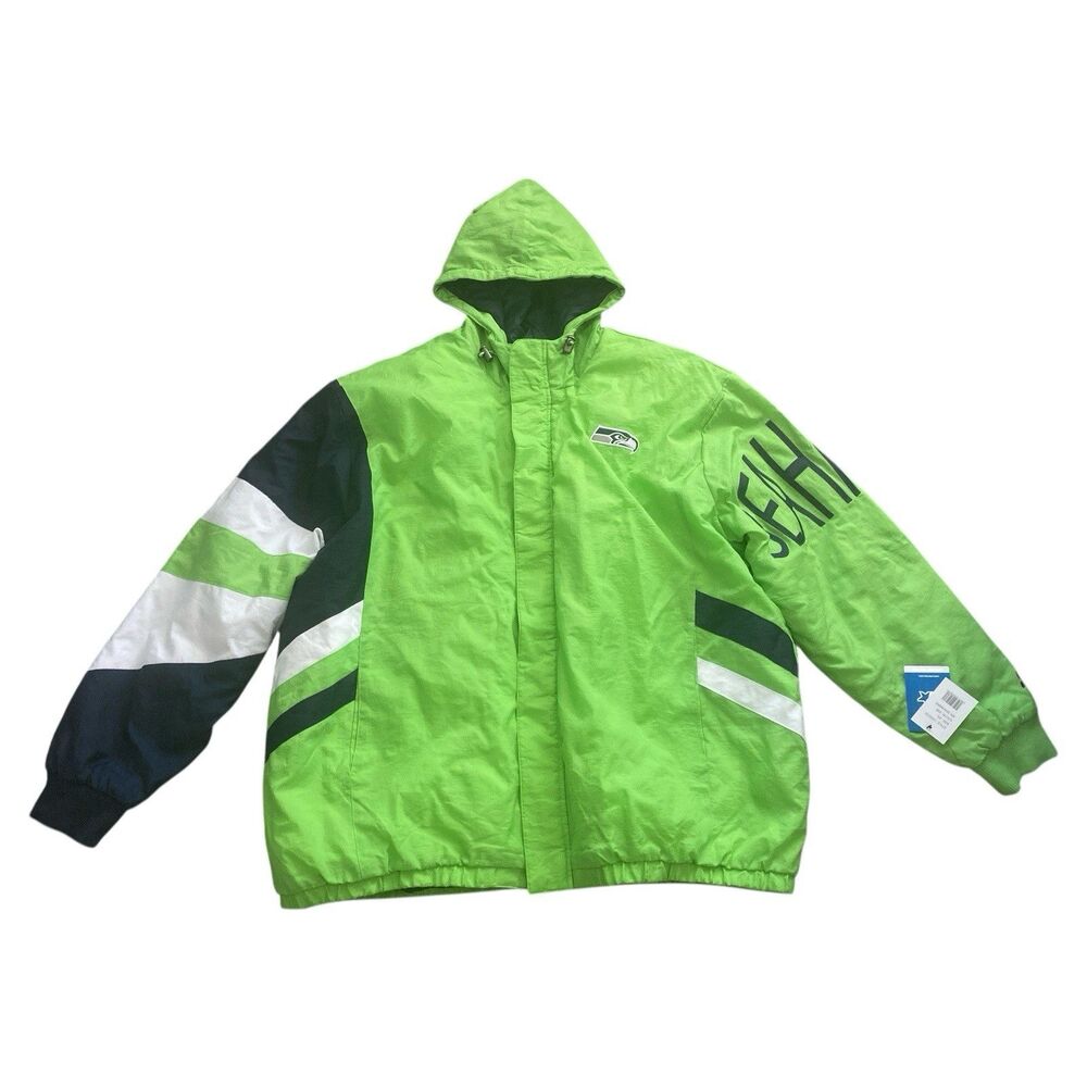 Seattle Seahawks NFL Starter Men's Hooded Jacket Size 3XL NWT